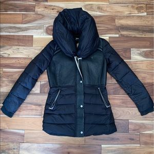 Sam Edelman faux leather puffy coat